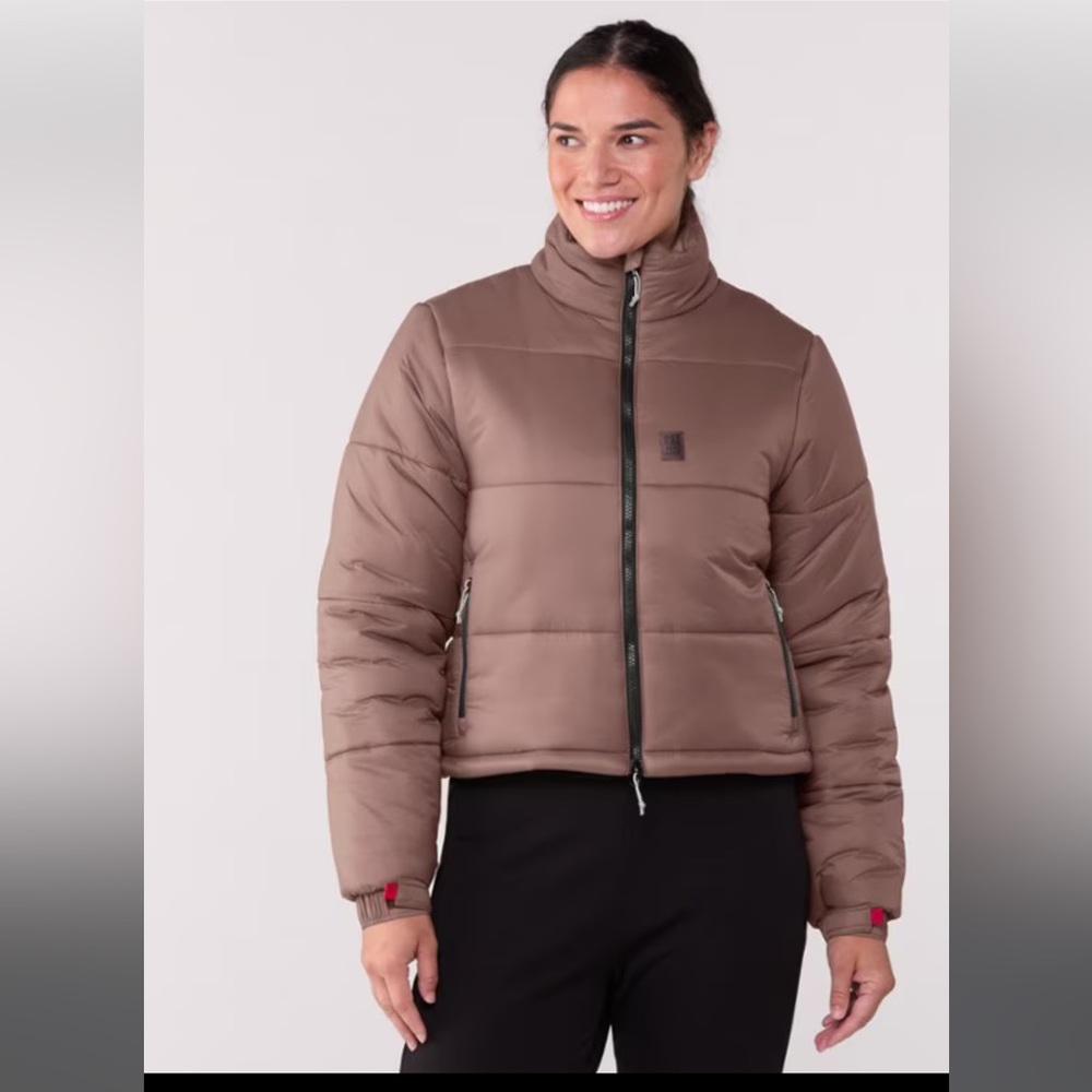 NWT, Topo Design Mountain Puffer Insulated Jacket - Women's, Size XL, Peppercorn